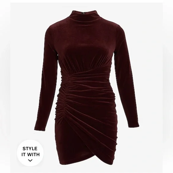 knee length dresses for ladies Ruched Mesh Bodycon Dress